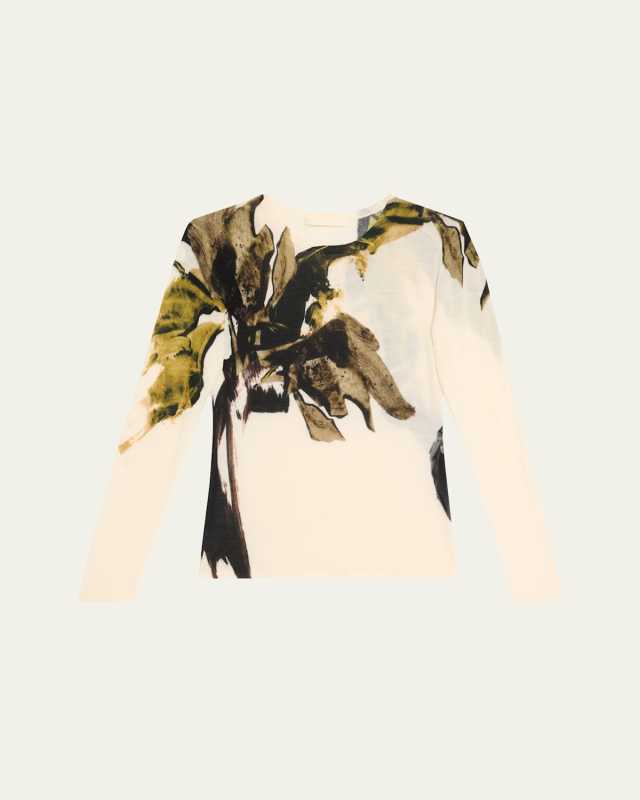 Brushstroke Merino Wool Sweater